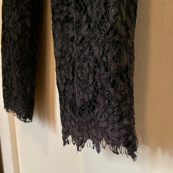 Elegant Black Lace Pants-- - Picture 3 of 9